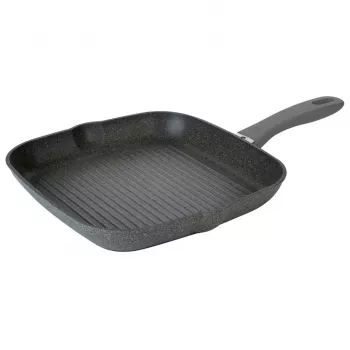 Grilių keptuvė BALLARINI 75002-941-0 kvadratinė pilka 28 cm