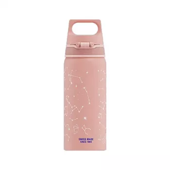 Aliumininis gertuvės butelis Sigg 6005.10 – 600 ml, 7,1 cm skersmuo, 145 g, mėlyna/rožinė
