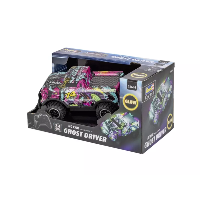 RC automobilis Ghost Driver - Violetinis