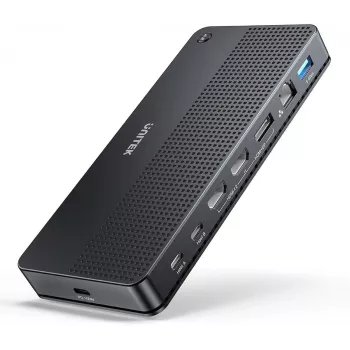 Docking stotelė UNITEK D1103A01 USB4 laidinė juoda 100W Power Delivery