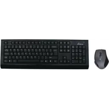 MediaRange MROS104 – belaidis klaviatūros ir pelės rinkinys, QWERTY GB, pilka/juoda (MROS104UK)