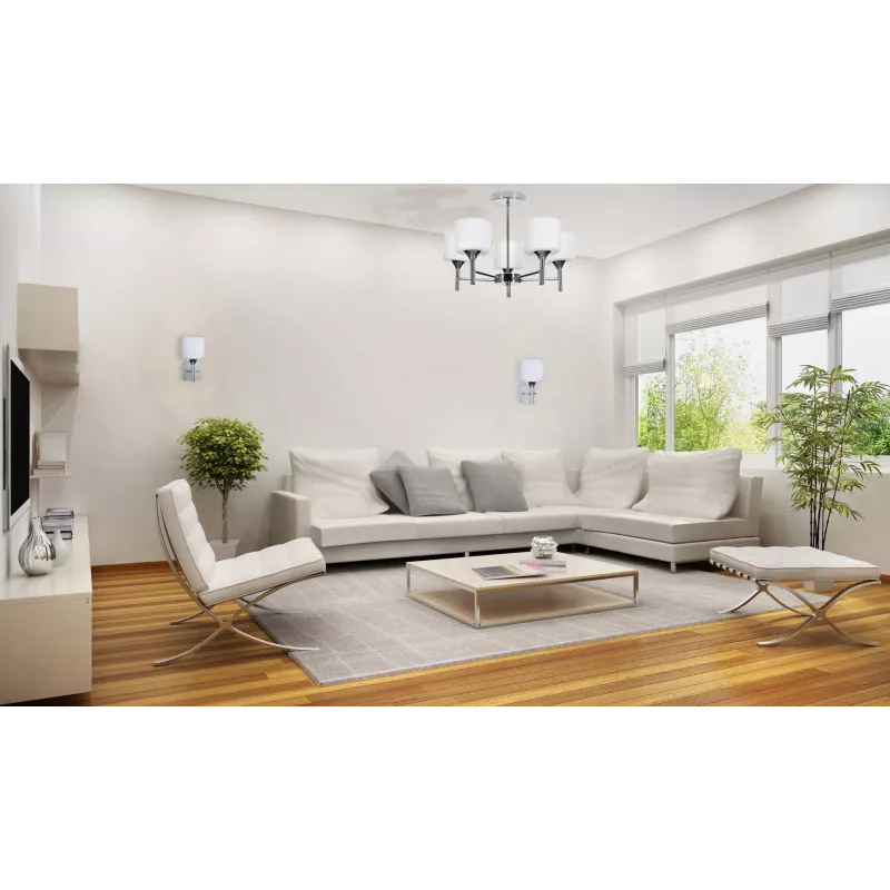 Klasikinis sietynas pakabinamas lubinis šviestuvas Activejet MIRA Chrome 5xE27 svetainei