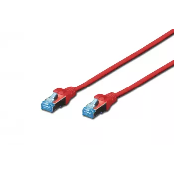 Tinklo laidas Digitus CAT 5e SF/UTP Patch Cord RJ-45 Cat5e 10m Raudonas