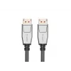 DisplayPort kabelis LANBERG CA-DPDP-20CU-0010-BK — DisplayPort į DisplayPort, 1 m, juodas/sidabrinis