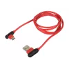 USB laidas NATEC NKA-1201 USB 2.0 1 m USB A USB C juodas raudonas