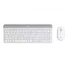 Logitech Slim Wireless Combo MK470 - belaidis klaviatūros ir pelės rinkinys, 2,4 GHz, ispanų kalba, šviesiai balta (920-009199)