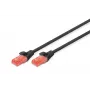 Tinklo laidas Digitus CAT 6 U/UTP RJ-45 10m Juodas