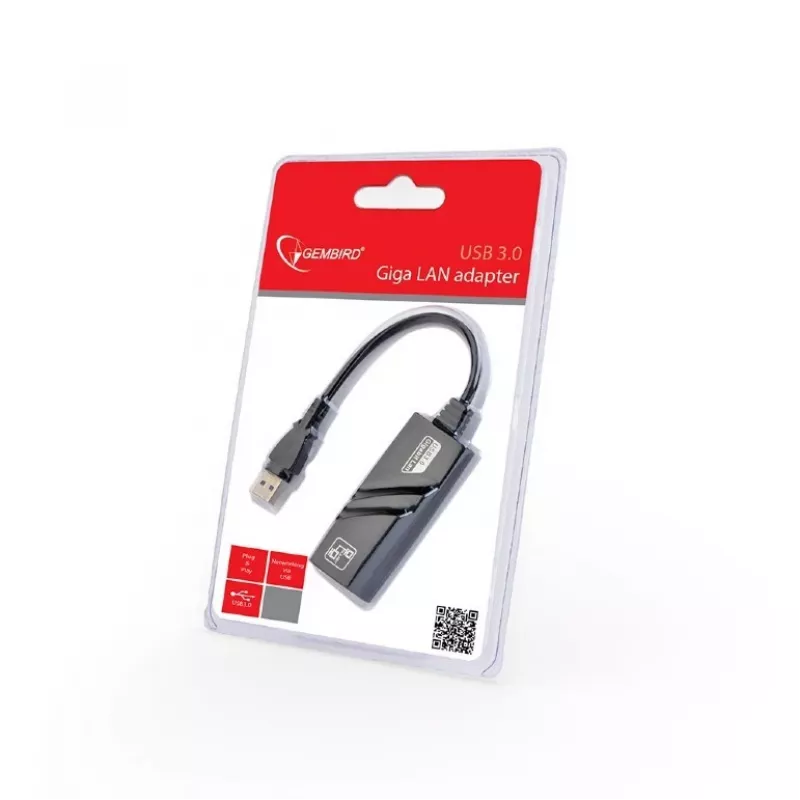 Gembird NIC-U3-02 tinklo adapteris Ethernet 1000 Mbit/s
