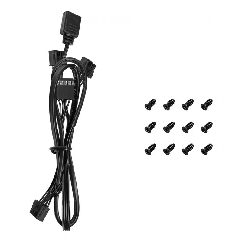 120 mm PC ventiliatorius DeepCool FL12 3 viename, juodas, 120×25 mm, 2150 RPM, skysčio dinaminis guolis, PWM, 55 CFM, 32 dB, 3 vnt. pakuotė