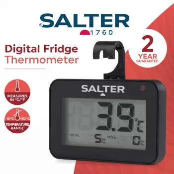 Skaitmeninis šaldytuvo termometras Salter SA00574BFEU12 su LCD, temperatūros diapazonas -20 iki 50°C