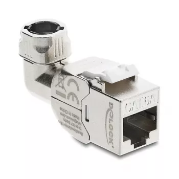 RJ45 Keystone modulio lizdas Cat.6A beįrankis 90° DELOCK 90800