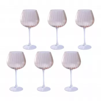 6 vnt. gėrimo stiklinių rinkinys Rose&Tulipani U20177611N24-Z, 460 ml