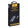 Gembird A-CM-COMBO3-02 USB-C 3 viename daugiaporčio adapteris, USB 3.2 Gen 1 šakotuvas, HDMI 4K, USB-C PD 87 W, sidabrinis
