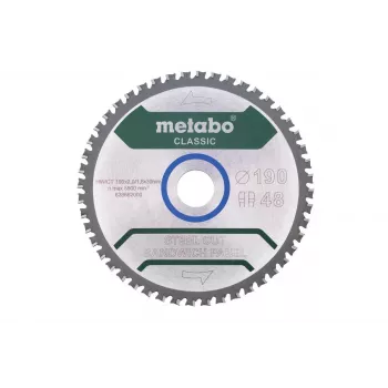 Metabo FZ/FA pjūklo diskas 190 x 30 mm, 48 dantys, plieninis