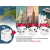 Kelioninis maitinimo adapteris GEMBIRD TPA-EU1A1C20-01-W 20W, USB-A 18W + USB-C 20W, Schuko kištukas, įėjimas 100–250V