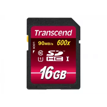 Flash atminties kortelė Transcend 16 GB SDHC Class 10 UHS-I 600x TS16GSDHC10U1