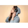 Belaidės ausinės Vention NBBB0 SoundMate S11 – Bluetooth 5.3, ausų lankeliu, įkrovimo dėklas 400 mAh, iki 20 h, juodos