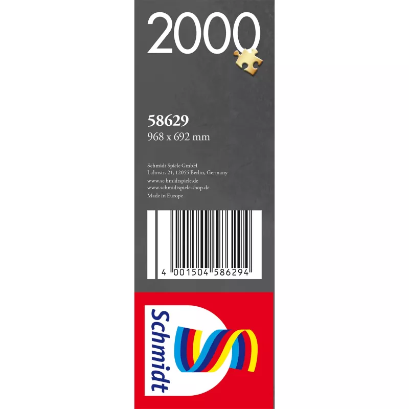 Dėlionė Schmidt Spiele 58629 – 2000 detalių, nuo 14 metų