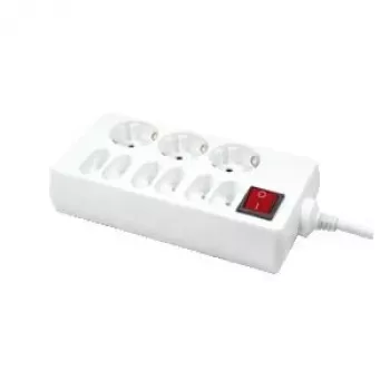 LogiLink 9 lizdų 1,5 m Baltas
