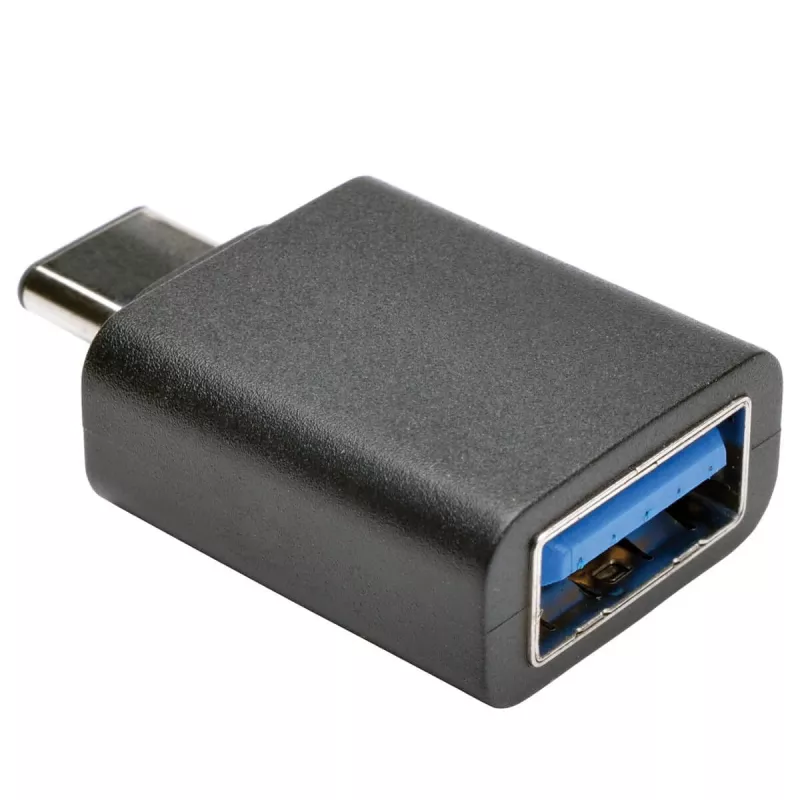 Eaton Tripp Lite Series USB 3.1 Gen 1.5 adapteris USB-C į USB Type A M/F 5 Gbps planšetei ir išmaniajam telefonui - USB adapteris - USB Type A (mot.) į 24 pin USB-C (vyr.) - USB 3.1 - Juodas (U428-000-F)