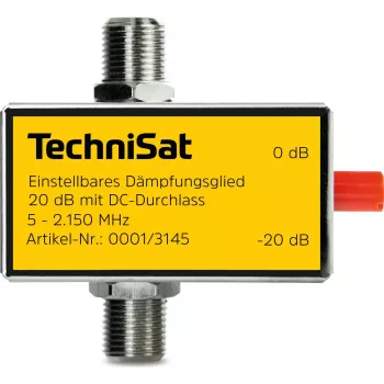 Slopintuvas TechniSat 0001/3145 Sidabrinis 20 dB 75 Ω
