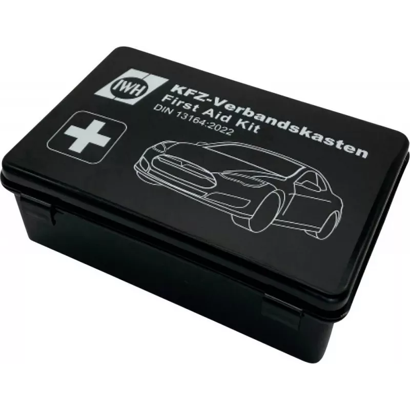 Pirmosios pagalbos rinkinys IWH 023514 Compact DIN 13164 (2022) – automobilinis greitosios pagalbos komplektas