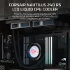 Skysčio aušintuvas „Corsair Nautilus 240 RS LCD“ 12 cm juodas