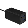 Gembird TA-UC-2A2C-PD65-01-BK mobiliojo įrenginio greitasis įkroviklis nešiojamam kompiuteriui, išmaniajam telefonui, juodas, AC, 65 W