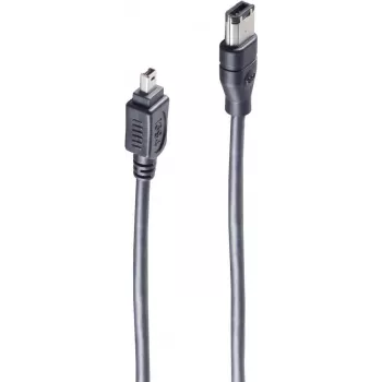 shiverpeaks ®-BASIC-S FireWire jungiamasis kabelis, IEEE 1394B, 9 kontaktų kištukas į 1394A 4 kontaktų kištuką, 1,8 m (BS77212)