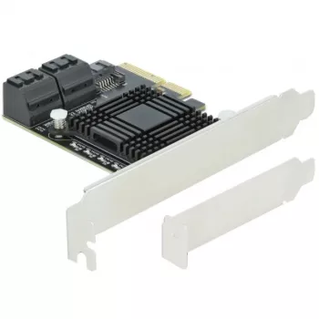 DeLOCK SATA PCI Express x4 kortelė 5 prievadų Low Profile