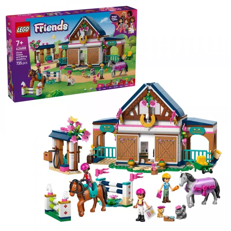 LEGO Friends 42688 Žirgų arklidės ir jojimo akademija