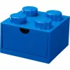 LEGO dėžutė stalčiui 4, mėlyna, su smaigeliais