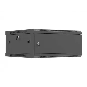 Sieninis 19 colių tinklo spintas LANBERG 4U 600×600 mm, juodas