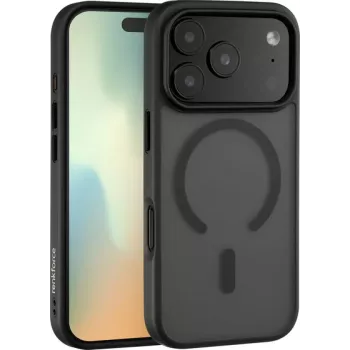 Renkforce iPhone 17 Pro juodas permatomas dėklas Apple 17 (RF-6830726)
