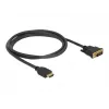 Vaizdo kabelio adapteris DeLOCK 85653 1,5m HDMI Type A DVI juodas