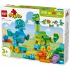 Konstruktorius LEGO DUPLO 10451 Dinozaurai ant ratų 3-in-1 rinkinys, 108 dalių, nuo 3 metų, aukštis 220 mm