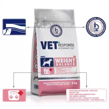 VET RESPONSE Weight balance – sausas šunų ėdalas – 8 kg
