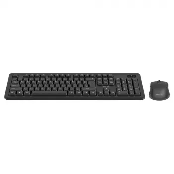 Savio KB-03 klaviatūra su pele, laidinis, USB, QWERTY, JAV anglų, juoda