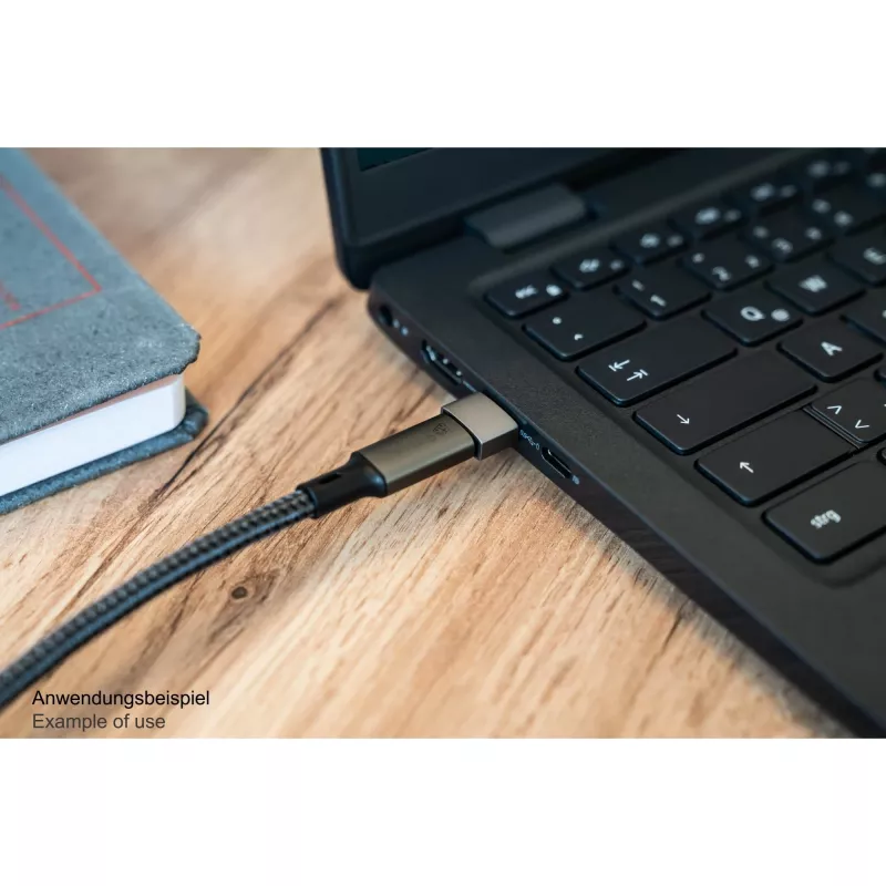 Good Connections Adapter USB 2.0 Kištukas A į USB-C Lizdą Aliuminio Korpusas Pilkas (USB-AD203)