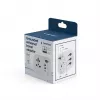 Kelioninis adapteris GEMBIRD TPA-EU2A1C15-01-W — 15W, kištukas E tipas, 2× USB-A + 1× USB-C, 100–250V