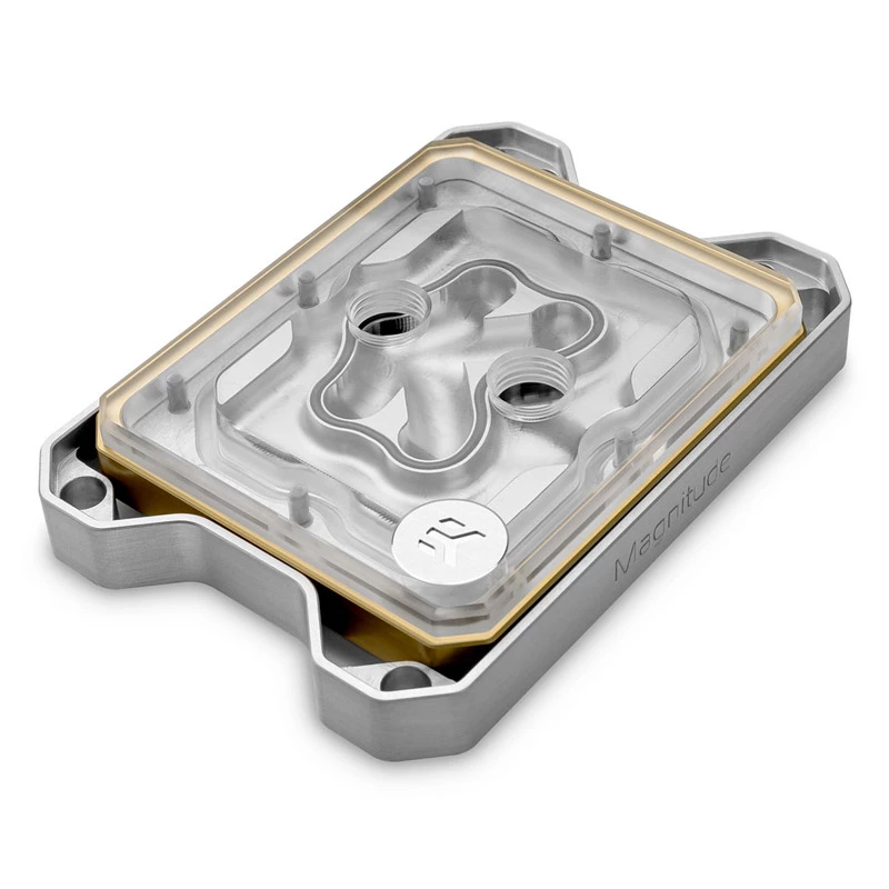 Dekoratyvinis aliuminio akcentinis rėmelis EK Water Blocks auksinis satinas