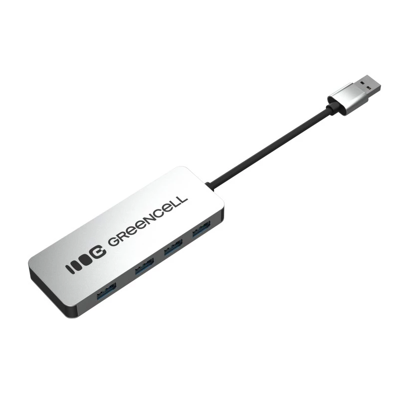 USB išplėtimo stotelė Green Cell HUB-GC-A4A — 4 prievadų USB-A 3.0 šakotuvas
