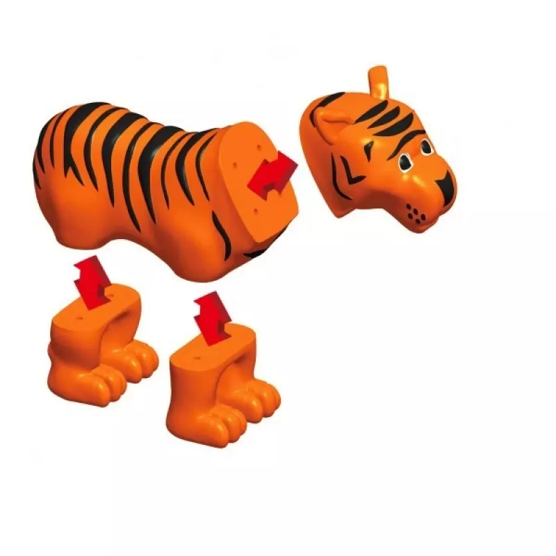 Popular Playthings Magnetiniai Gyvūnų Rinkinys Mix or Match Įvairiaspalvis