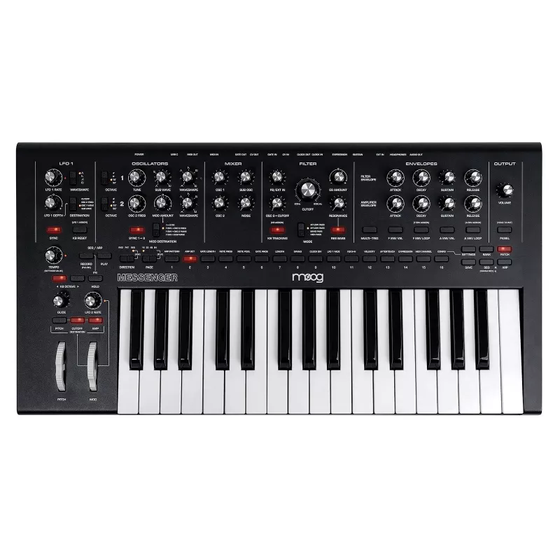 Analoginis sintezatorius Moog MOOG MESSENGER – monofoninis stalinis instrumentas