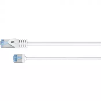 Goobay itin lankstus CAT 6A jungiamasis kabelis plonas U/UTP baltas – itin trumpas kištukas (74285)