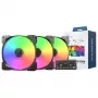 Kompiuterio ventiliatorius Montech HP140 ARGB PWM 140 mm (3 vnt. pakuotė)