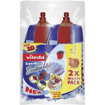 Grindų šluotraičių rinkinys VILEDA SuperMocio 3x Action, 2 vnt., modelis 122615