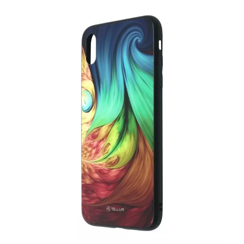 Apsauginis stiklas iPhone XS Tellur — spausdintas hipnotizuojantis raštas