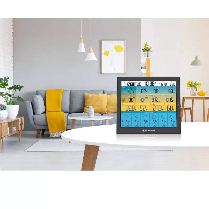 Skaitmeninė orų stotelė Bresser Optics 7003220 Juoda LCD Wi-Fi