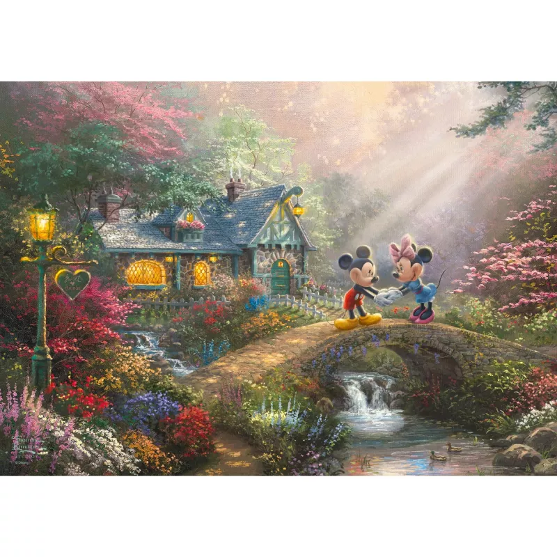 Thomas Kinkade Studios: Mikis ir Minė nostalgijos metalinėje dėžutėje, 500 dalių dėlionė